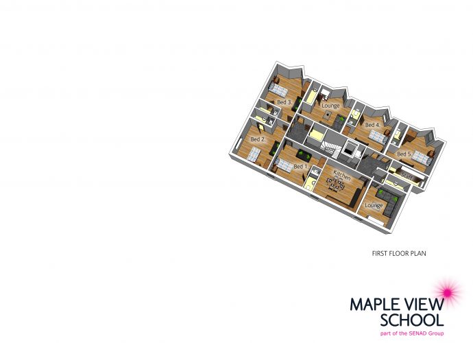 Maple View School 3D Floor Plan